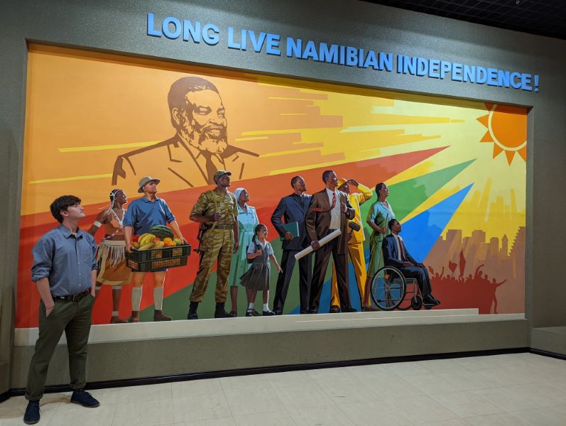 Jack at the Independence Museum in Windhoek