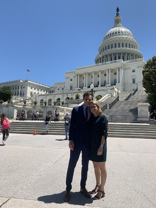 Grant Little and Katie Latham in Washington, D.C.