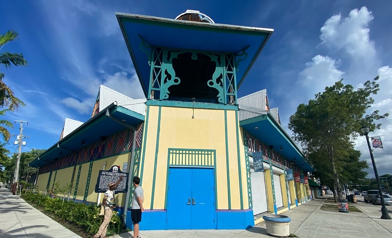 Little Haiti Cultural Complex in Miami Florida. The complex was first constructed in 2006 and supports Afro-Caribbean culture.