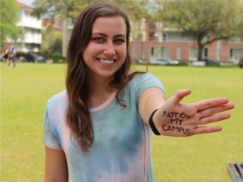 Josie Barton, co-founder of Not On My Campus Tulane