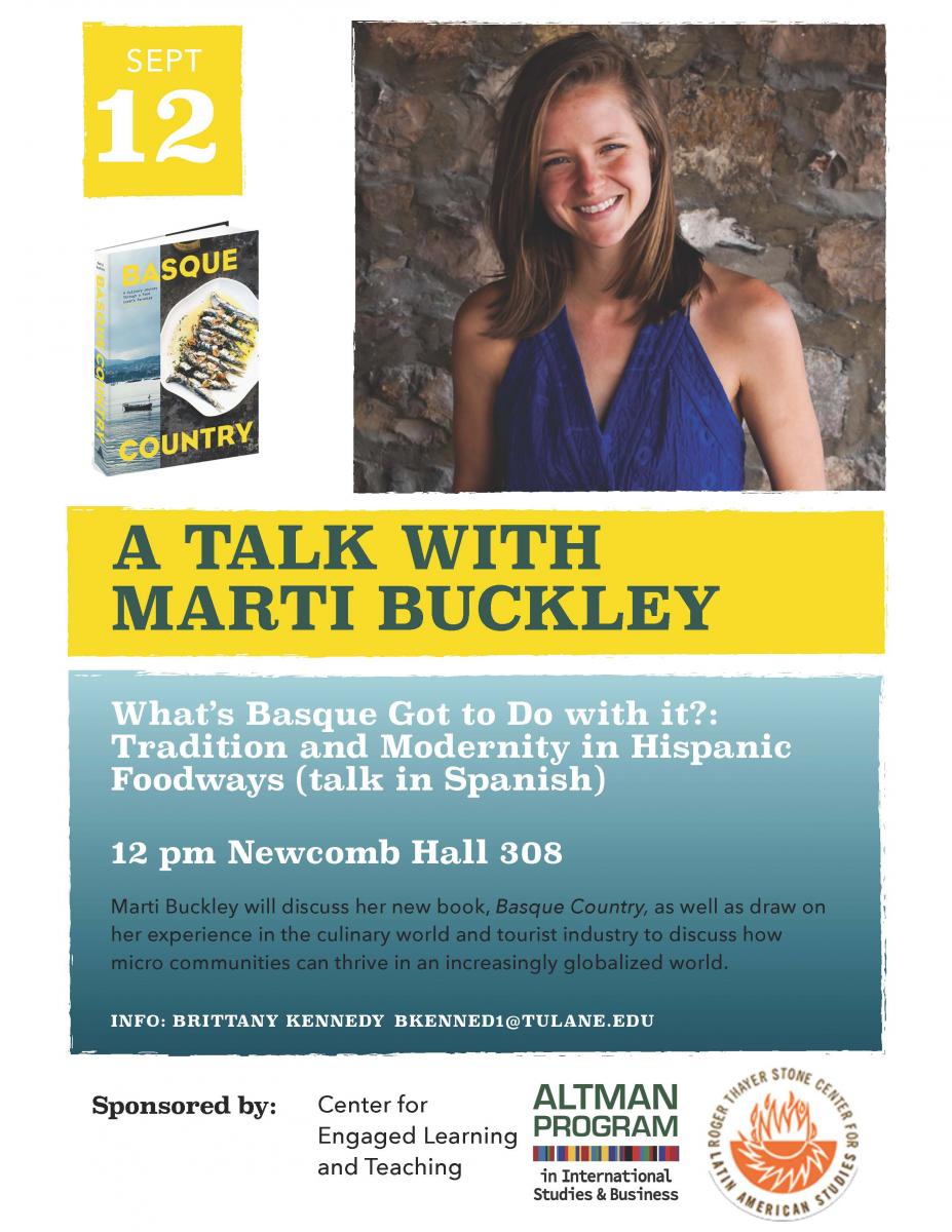 A Talk with Marti Buckley, September 12