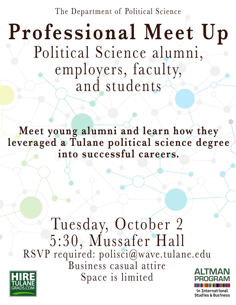 Political Science Meet Up Poster